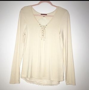 Women's BKE Peasant Blouse Long Sleeve Size Small